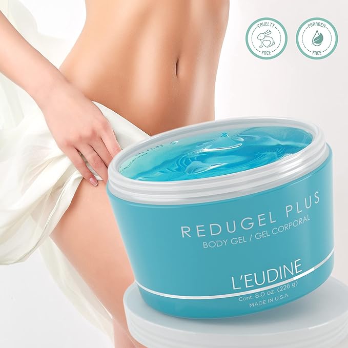 L’EUDINE Redugel Plus Skin Tightening Cream – Pack of 3 – 8oz Anti Cellulite Cream with Mint Oil, Field Horsetail, Marine Algae, Maca Extract – Powerful Non-Greasy Formula – Firming and Toned Skin-FemmiqueWomen
