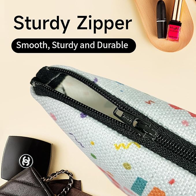 My Dance Era Canvas Zipper Cosmetic Bag, Small Makeup Bag for Women, Friends, Daughter, Sister for Dancers, Dancer Birthday Gifts for Girls (Blue)-FemmiqueWomen