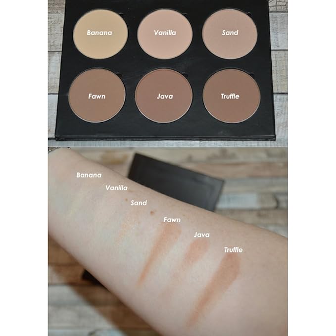 Java Matte Powder Contour Makeup – 37 mm Magnetic Palette Refill Pan for Contouring Highlight Make Up Kit by Beauty Junkees, Professional Quality Paraben Gluten Cruelty Free Cosmetics-FemmiqueWomen