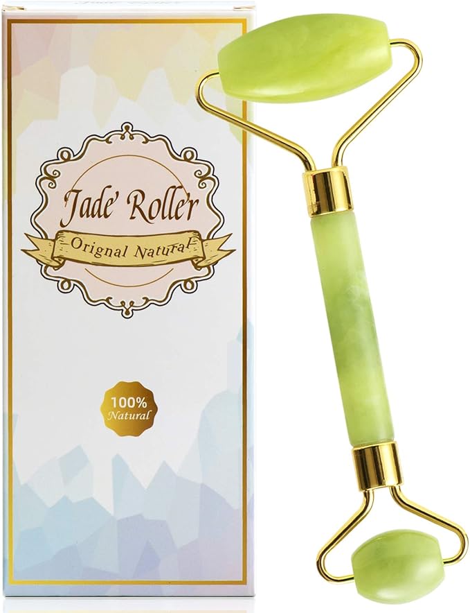 Bulex 100% Natural Jade Face Roller/Anti Aging Jade Stone Massager for Face & Eye Massage - Make Your Face Skin Smoother and Looks Younger-FemmiqueWomen