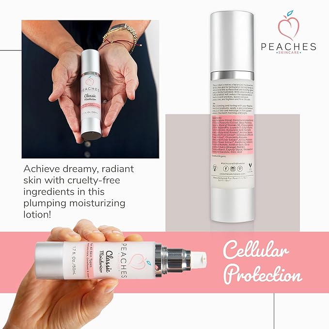 Hydrating Vegan Moisturizer with Vitamin E, Gotu Kola, and Pineapple – Age-Defying Face Cream for All Skin Types – Classic Moisturizer (1.7 oz)-FemmiqueWomen