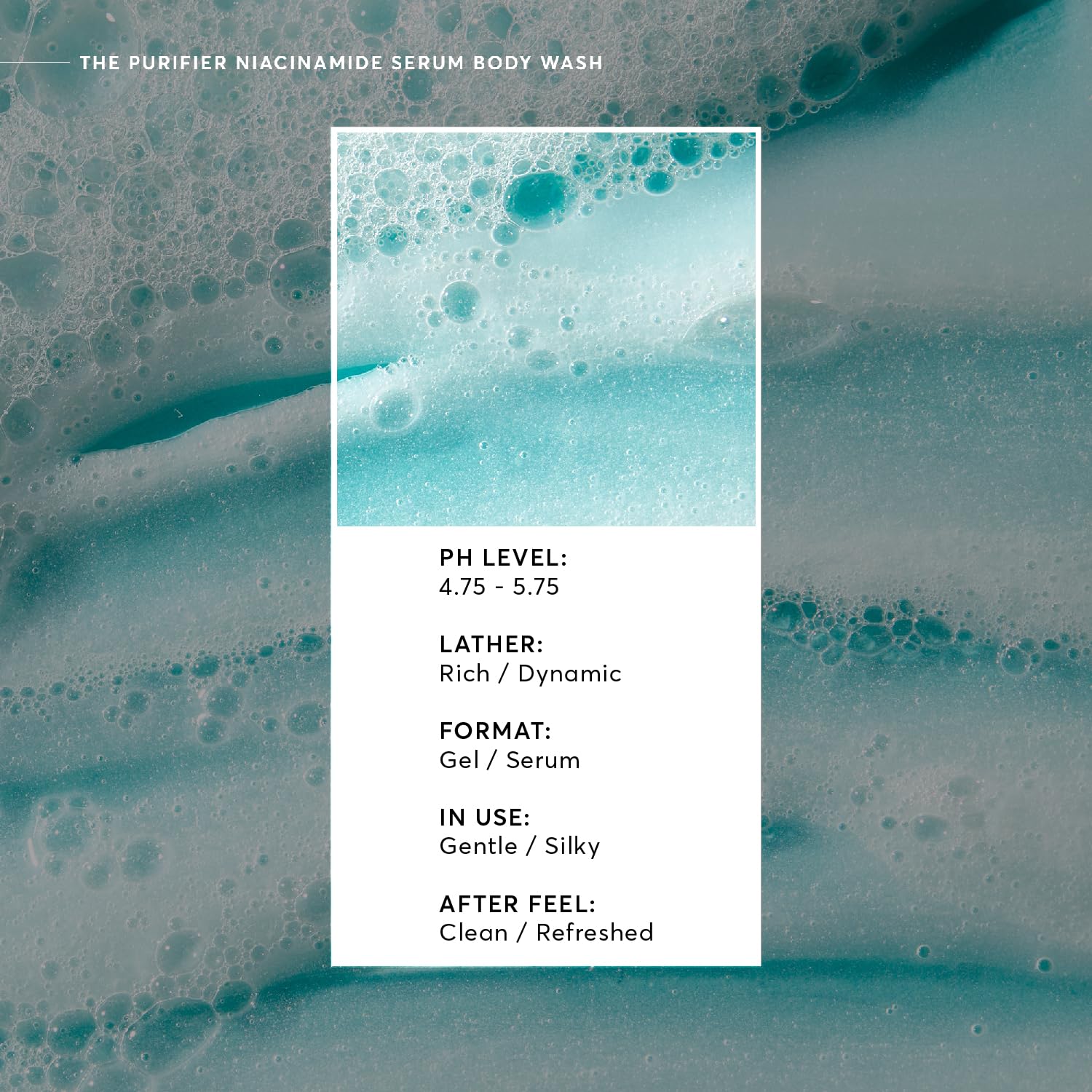 Naturium The Purifier Niacinamide Serum Body Wash, Cleansing & Hydrating Gel-Serum, Dermatologist Tested, Paraben & Cruelty Free, 16.9 oz-FemmiqueWomen