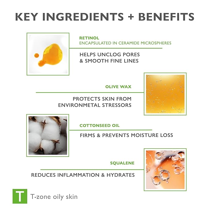 Refining Retinol 0.3% Night Cream, Helps Smooth Skin, Unclog Pores and Reduce Wrinkles & Blemishes, Face Cream For Oily & Aging Skin, pureRETINOL 0.3, 1.35 fl oz-FemmiqueWomen