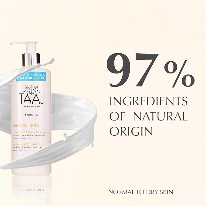 | Refreshing Body Milk with Aloe Vera – Soothes, Hydrates & Revitalizes | Regenerating, Softening & Protective Actives | Non-Greasy Finish |Ayurvedic Skincare | 97% natural & Vegan | 13.5 fl oz-FemmiqueWomen