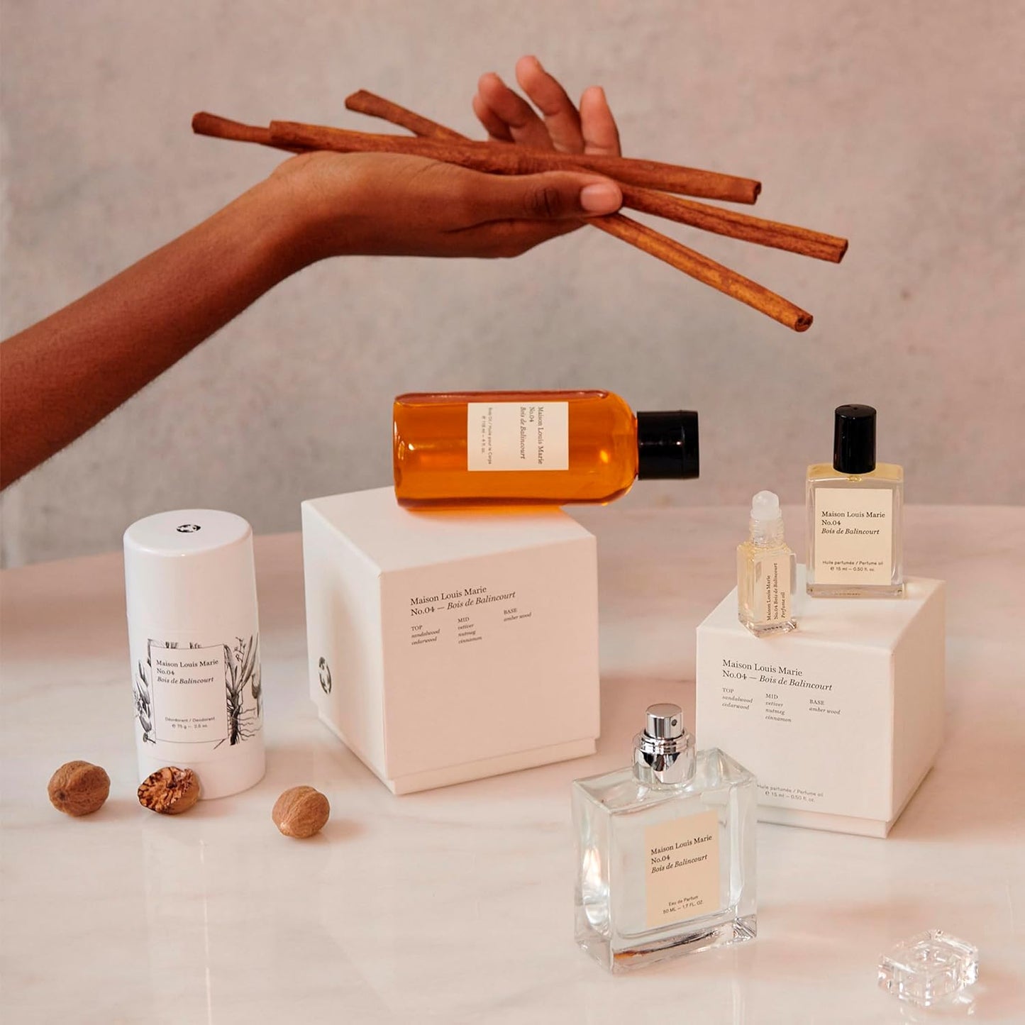 Maison Louis Marie - No.04 Bois de Balincourt Natural Roll-On Perfume Oil Sample | Luxury Clean Beauty + Non-Toxic Fragrance (0.1 fl oz | 3 ml)-FemmiqueWomen