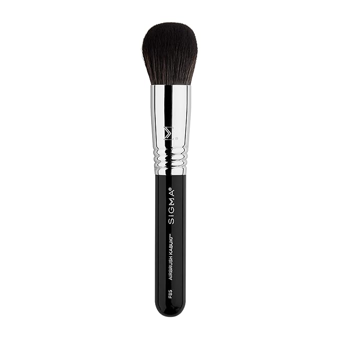 Sigma Beauty F85 Airbrush Kabuki Brush – Kabuki Foundation Brush for Buffing and Blending for an Airbrushed Base, Kabuki Makeup Brush for Liquid and Cream Foundations (1 Brush)-FemmiqueWomen