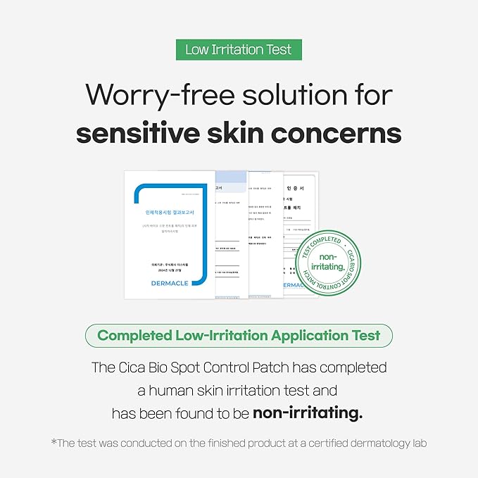 Cica Bio Spot Control Patch (1 Box, 62pcs) | Soothing Acne Patch for Redness & Blemishes | With Cica, Niacinamide & Tea Tree | Gentle for Sensitive Skin | Korean Skincare-FemmiqueWomen
