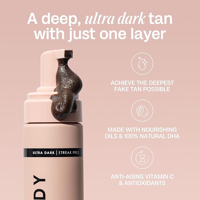Bali Body Ultra Dark Self Tanner Mousse | Premium Sunless, Tanning Foam | Natural Green-Based Self Tan | Instant Bronze Fake Tan for All Skin Types, Vegan & Cruelty Free (200ml/6.7 fl oz)-FemmiqueWomen