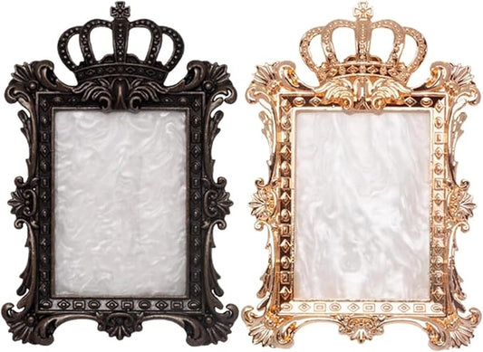 2 Pcs Nail Art Palette, Nail Art Painting Mixed Color Palettes Crown Nail Holder Retro Nail Art Display Board, Nail Art Display Tools Photography Props-FemmiqueWomen