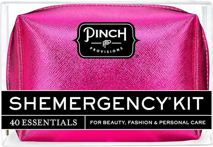 Pinch Provisions Shemergency Kit for Her, 40 Emergency Essential Items, Compact, Multi-Functional Pouch, Gift for Women, Birthday, Bachelorette Parties, and More!-FemmiqueWomen