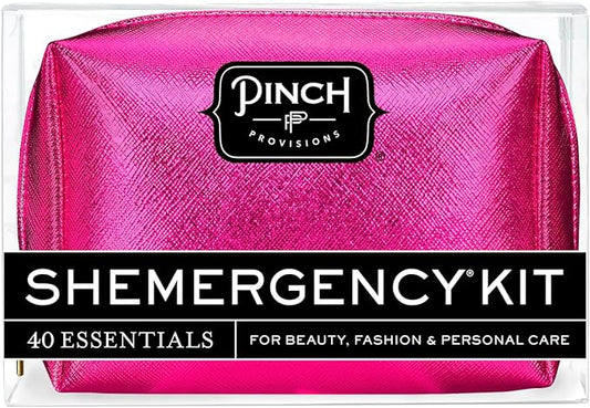 Pinch Provisions Shemergency Kit for Her, 40 Emergency Essential Items, Compact, Multi-Functional Pouch, Gift for Women, Birthday, Bachelorette Parties, and More!-FemmiqueWomen