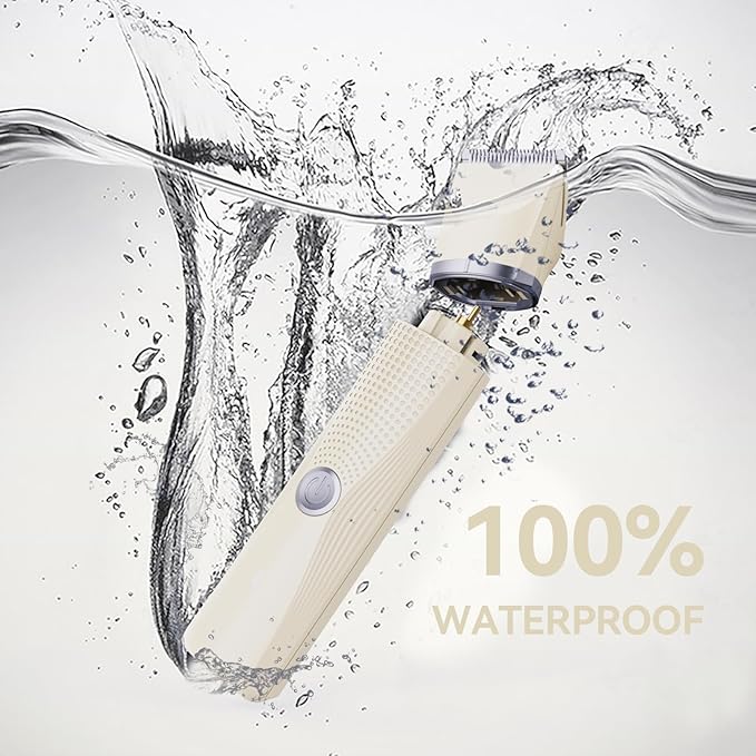 3-in-1 Electric Razor for Women - Waterproof Bikini Trimmer,Rechargeable Electric Shaver for Lady,Pubic Hair Trimmer Women,Personal Trimmer Groomer for Body Hair (Cream, LY)-FemmiqueWomen