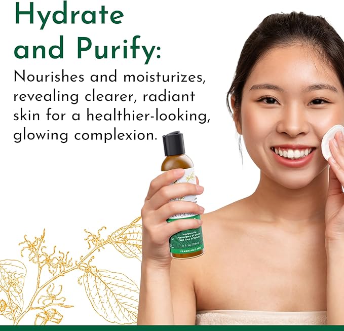 Tree To Tub Glycolic Acid Toner for Face w/Witch Hazel & Hydrating Aloe Vera for Smooth Skin - Minimizes Appearance of Fine Lines & Brightens - Vegan Exfoliating Toner for Women & Men-FemmiqueWomen