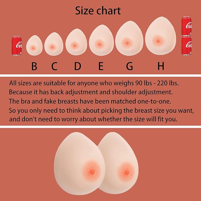 2 In 1 Silicone Breast Forms Pocket Bra Fake Boobs Fake breasts Silicone Breastplate-FemmiqueWomen