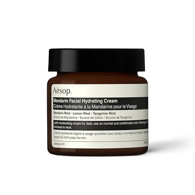 Aesop Mandarin Facial Hydrating Cream | Cools, Tones, and Balances Normal And Combination Skin | Mandarin Rind, Lemon Rind, Tangerine Rind | 2.1 oz / 60 mL-FemmiqueWomen
