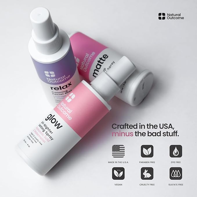 Face Mist Trio Collection – Hydrating Facial Mist Spray for Glowing Skin – Rosewater, Lavender & Hyaluronic Acid – Makeup Setting & Refreshing Face Spray Mist-FemmiqueWomen