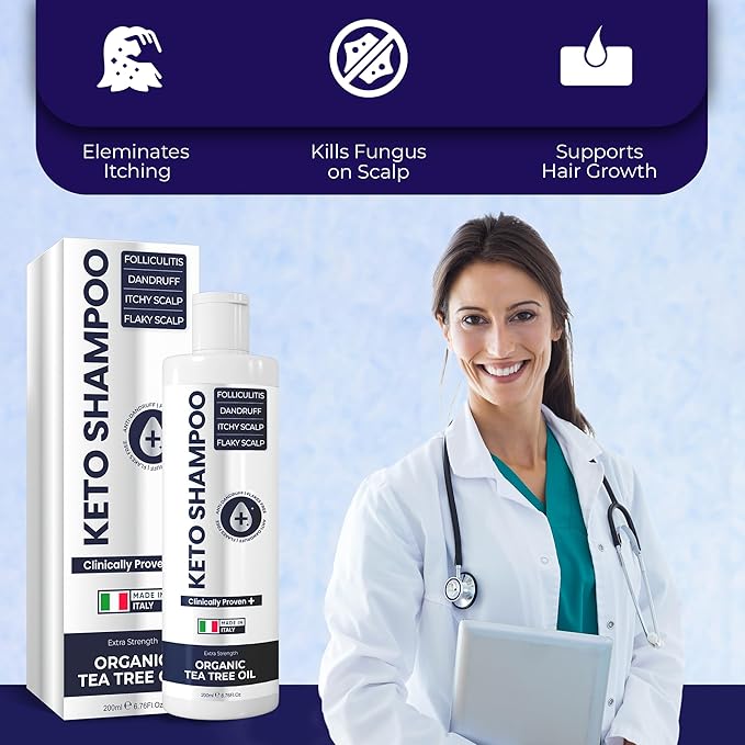 Scalp Psoriasis Shampoo, Flakes Shampoo Anti Dandruff, Itchy Scalp Treatment for Seborrheic Dermatitis & Folliculitis, Anti Fungal, Medicated Solution for Itchy, Flaky & Dry Hairs-FemmiqueWomen