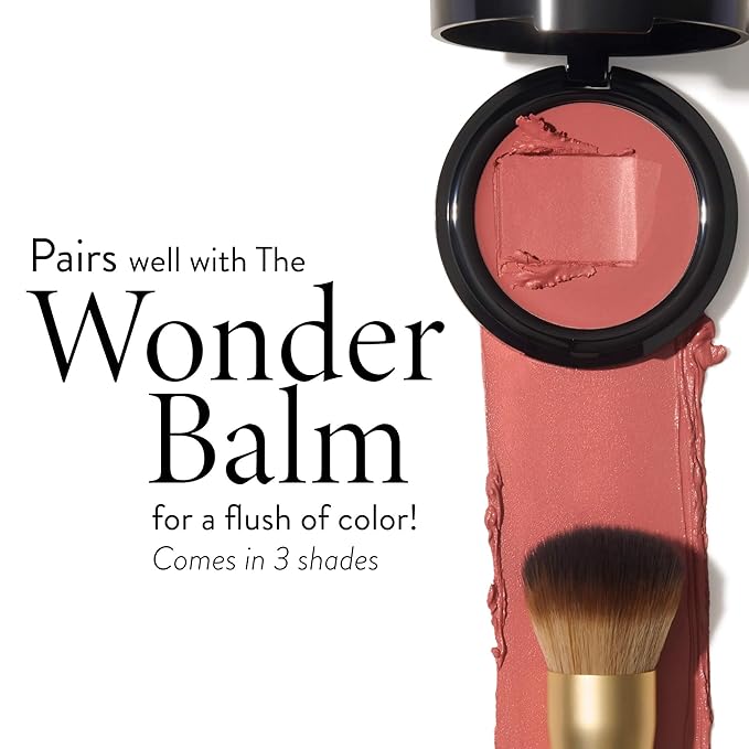 LAURA GELLER NEW YORK The Wonder Brush, Makeup Brush with Wooden Handle, Apply The Wonder Balm, Cream & Liquid Blush, Even Application and Blending-FemmiqueWomen