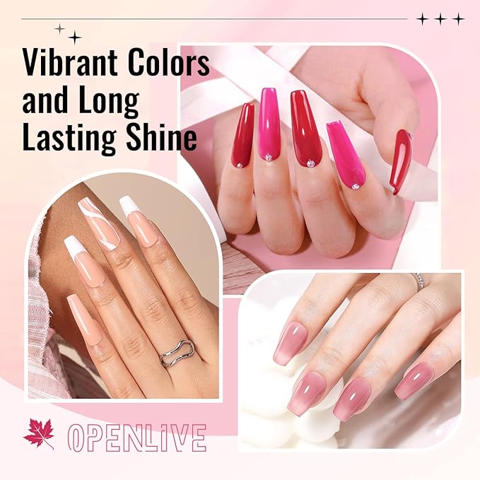 12 PCS Nail Polish Set With 10 Colour Combo, 2 PCS Base And Top Coat,Fast Drying Nail Polish For Home DIY And Beginners.-FemmiqueWomen