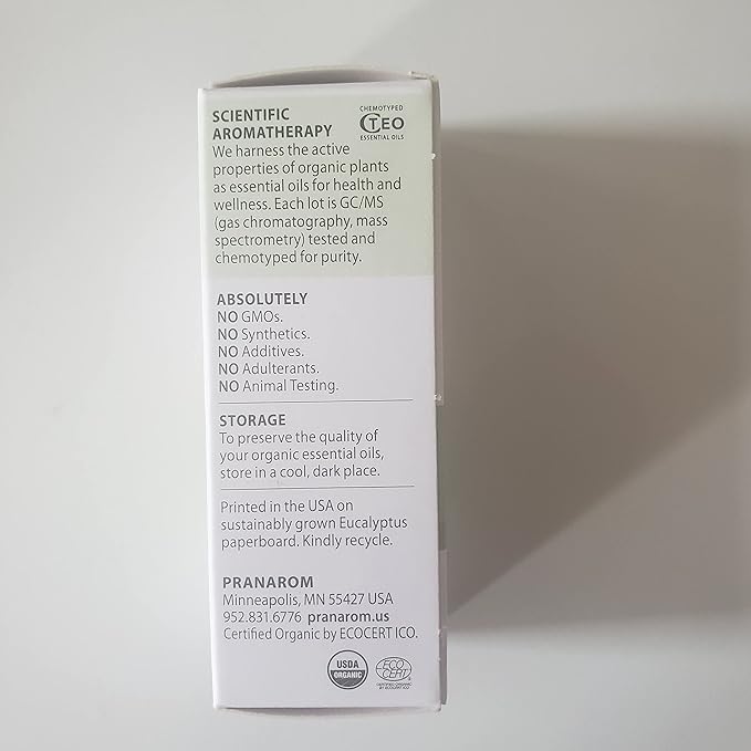 Pranarom USDA Certified Organic Vetiver Essential Oil (5ml), 100% Pure Undiluted Therapeutic Grade from Haiti & Madagascar for Aromatherapy, Diffuser, Calming, Relaxation, DIY, Massage Oil-FemmiqueWomen