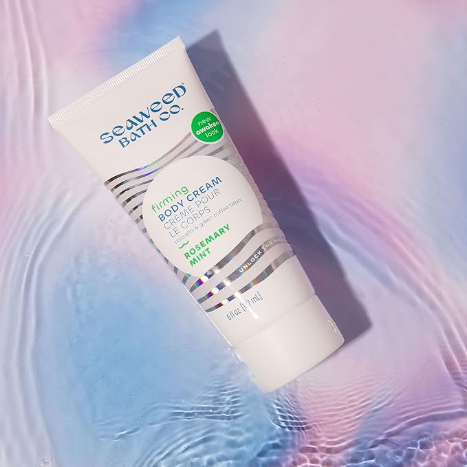 Seaweed Bath Co. Firming Body Cream - Rosemary Mint - Hydrating Hand and Body Lotion with Hyaluronic Acid - Toning Skin Moisturizer for Dry Skin - 6 oz (Pack of 2)-FemmiqueWomen