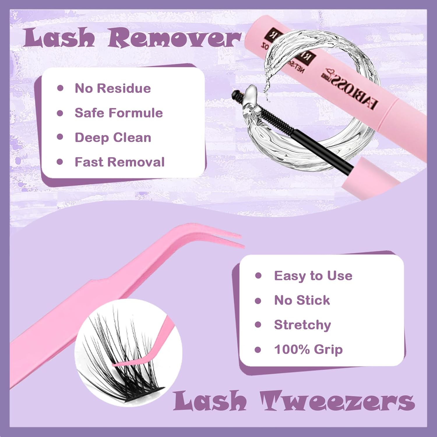 Lash Clusters Kit Fluffy 280Pcs Lash Clusters DIY Eyelash Extension Kit 30D+40D Individual Lashes Clusters Kit with Lash Bond and Seal, Lash Remover, Lash Tweezers(30D+40D, 9-16mm, Kit)-FemmiqueWomen