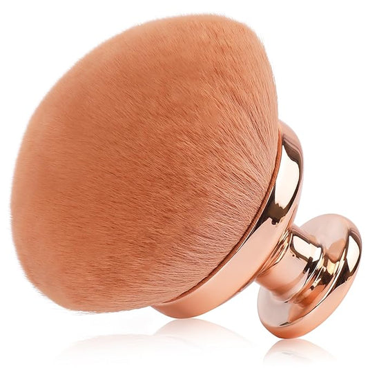 Blend & Blur Extra Large Body Makeup Brush for Self Tanner,GloréBrochas Leg Makeup & Bronzer Self Tan Applicator, 90MM Wide Round Head Kabuki Brush For Application (Rose-Gold)-FemmiqueWomen