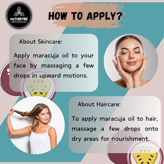 Naturevibe Botanicals Maracuja Oil 32 Ounces | 100% Pure and Natural | Great for Skin Care and Hair Care-FemmiqueWomen