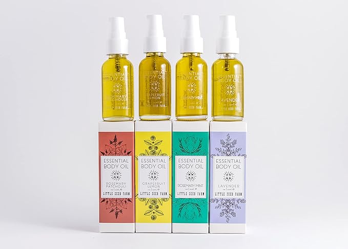 Little Seed Farm Essential Body Oil, Rosemary Patchouli, 4.0 Ounce-FemmiqueWomen