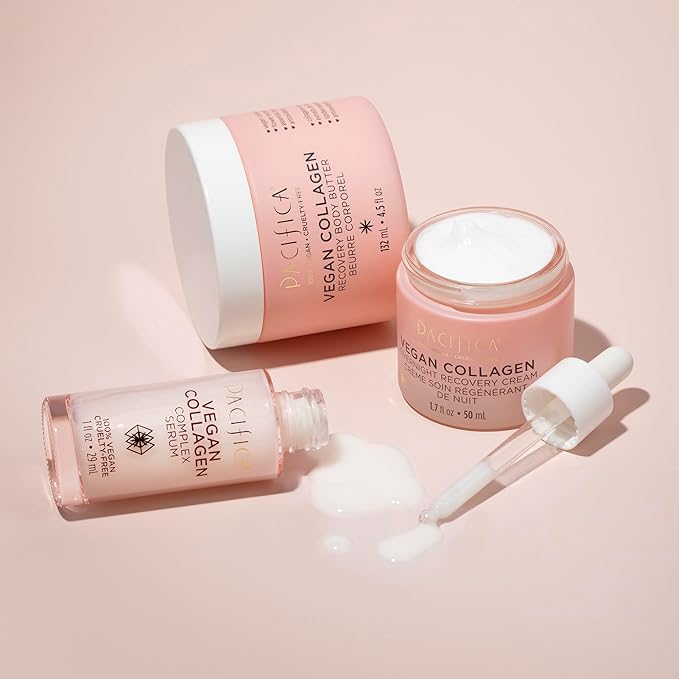 Pacifica Beauty | Vegan Collagen Body Butter | Hydrating, Nourishing, Moisturizer | Long-Lasting Hydration | Cream Lotion for Dry Skin | Light Floral Scent | Paraben Free | Vegan + Cruelty Free-FemmiqueWomen