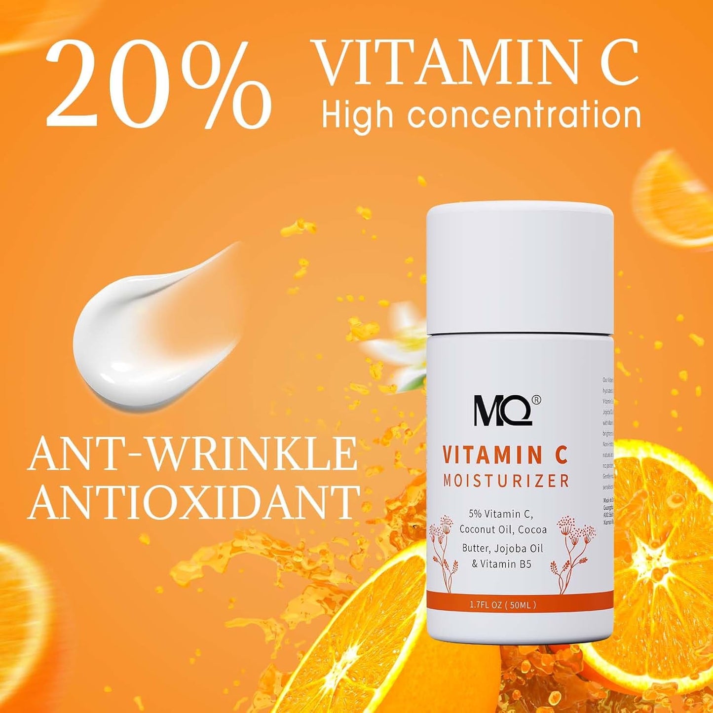 MQ Vitamin C Cream Visibly Brightening Body Lotion | Vitamin C Moisturizer Care Body Cream, Revitalizes Dull-Looking Skin, Promotes A Glowing Complexion-FemmiqueWomen