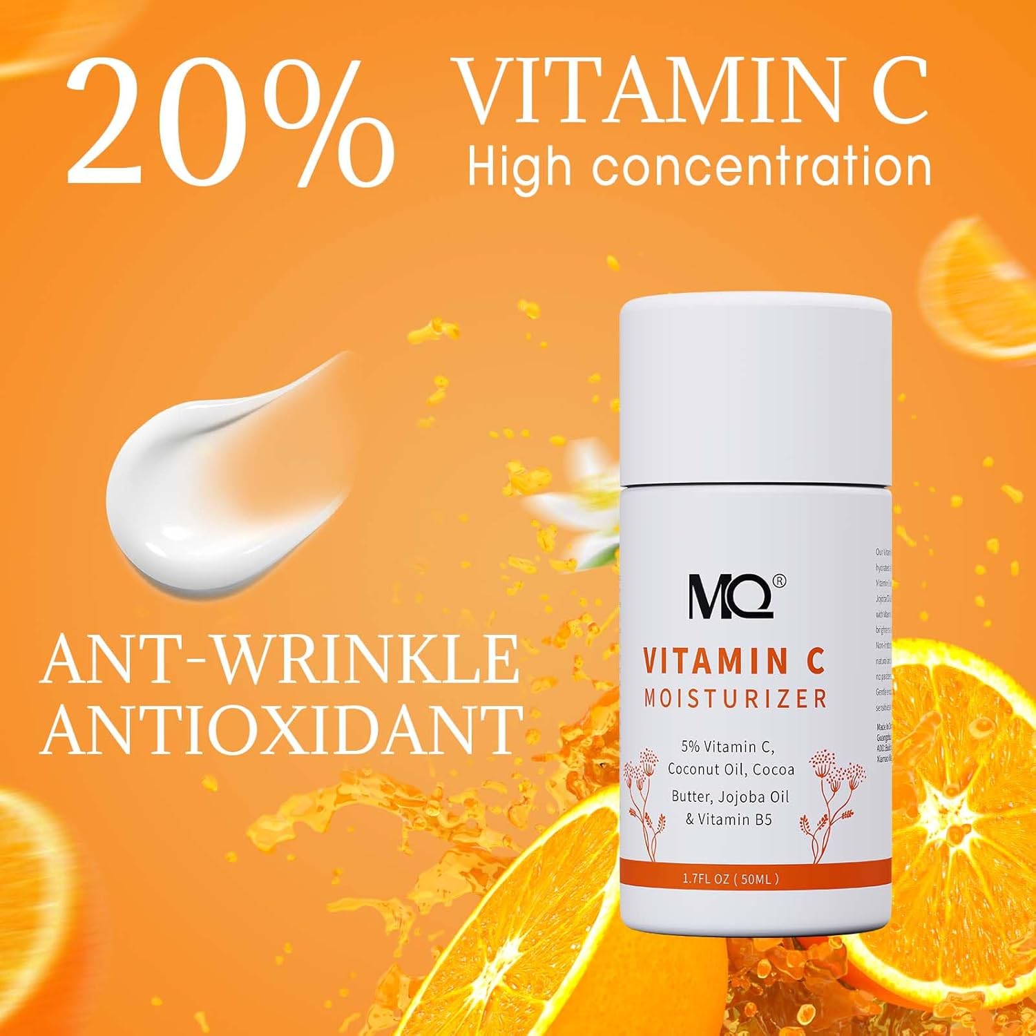 MQ Vitamin C Cream Visibly Brightening Body Lotion | Vitamin C Moisturizer Care Body Cream, Revitalizes Dull-Looking Skin, Promotes A Glowing Complexion-FemmiqueWomen