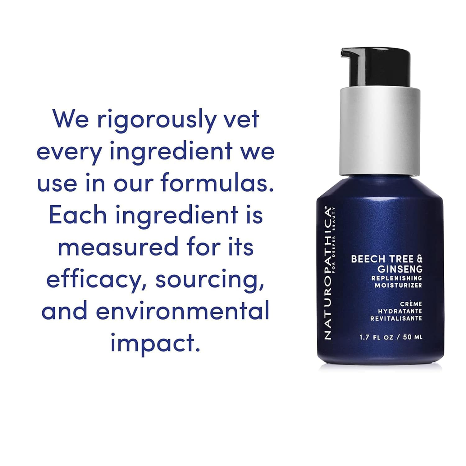 Naturopathica Beech Tree & Ginseng Replenishing Moisturizer, Hydrating and Firming Face Moisturizer, Antioxidant Rich Daily Face Lotion for Men and Women, 1.69 fl oz-FemmiqueWomen