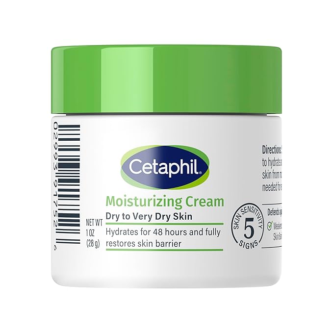 Cetaphil Face & Body Moisturizer, Hydrating Moisturizing Cream for Dry to Very Dry, Sensitive Skin, NEW 1 oz 12 Pack, Fragrance Free, Non-Comedogenic, Non-Greasy-FemmiqueWomen