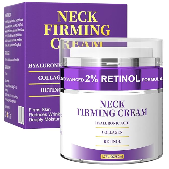 Retinol Cream for Face, Neck Creams for Tightening and Firming, Anti Aging Face Moisturizer for Face, Day & Night Moisturizing with Collagen, Hyaluronic Acid for Sagging Skin, Wrinkle, 1.7 Fl OZ-FemmiqueWomen