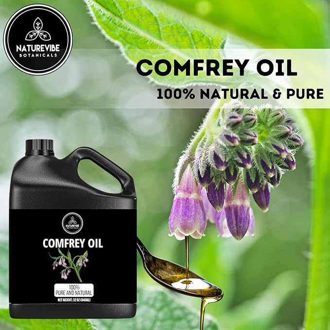 Naturevibe Botanicals Comfrey Oil 32 Ounces | 100% Pure and Natural | Great for Skin Care and Hair Care-FemmiqueWomen