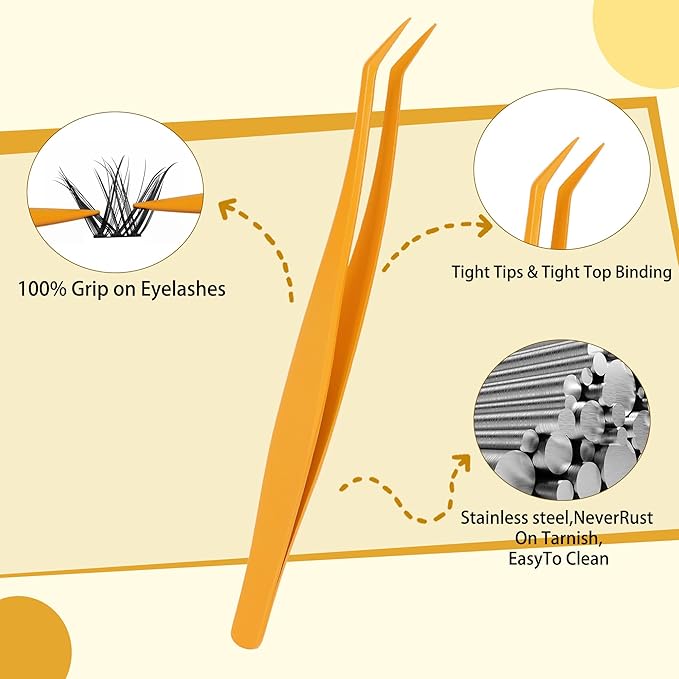 Eyelash Clusters 10-18mm Wispy Lash Clusters D Curl DIY Cluster Lash Extension Kit Individual Lashes Kit With Bond & Seal, Glue Remover, Tweezers(LF01 Lashes Set)-FemmiqueWomen