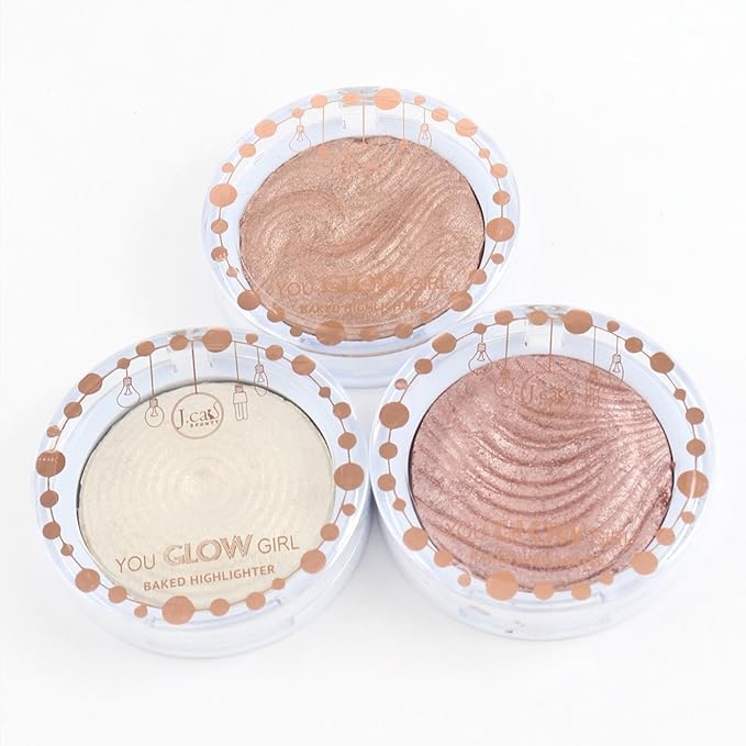 J.CAT BEAUTY You Glow Girl Baked Highlighter - White Goddess-FemmiqueWomen