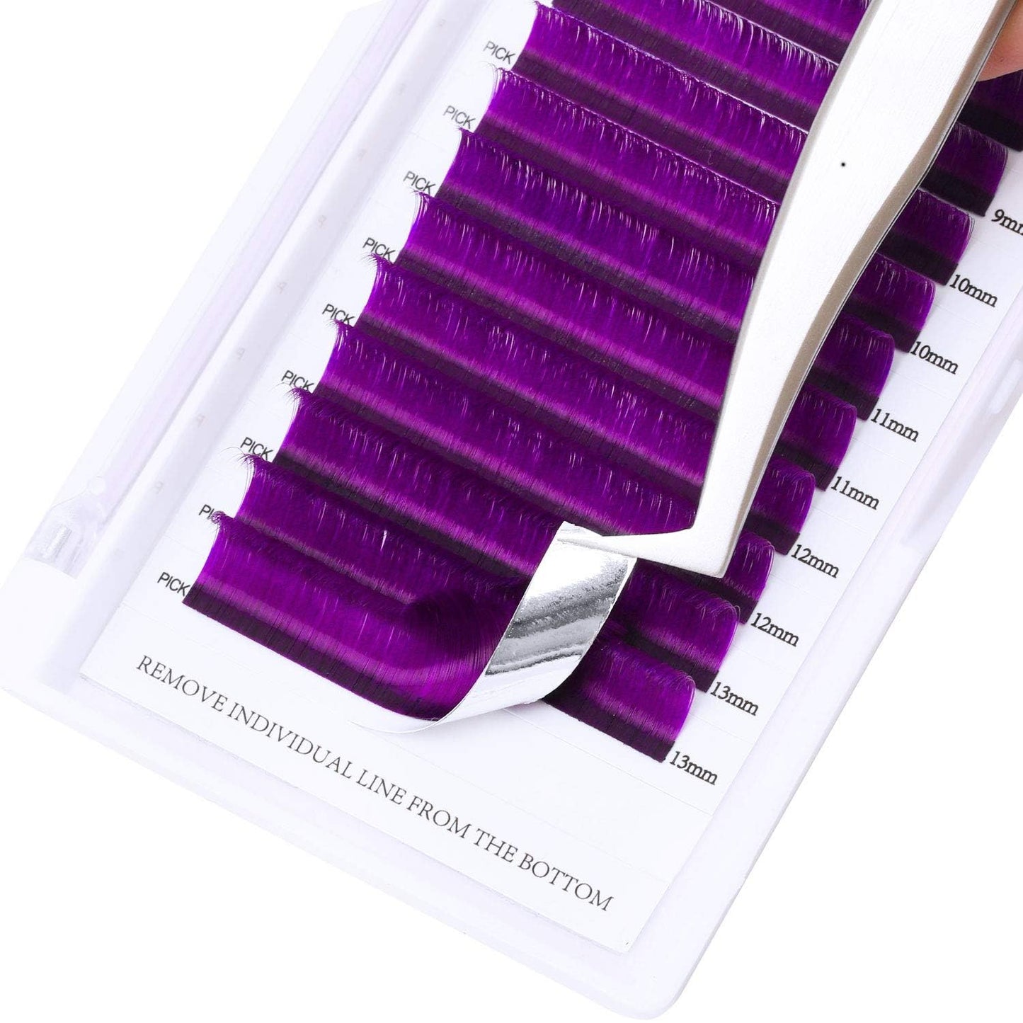 Easy Fan Volume for Lash Artists: Wendy, Handmade Fans for Eyelash Extensions, Self Fanning, Blooming, B-KH, Purple, D-0.07-8-14-FemmiqueWomen