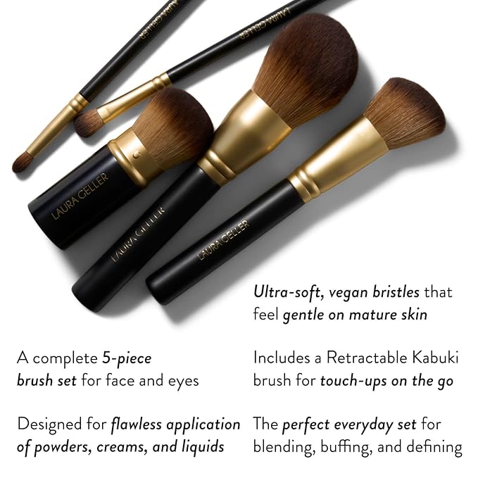 LAURA GELLER NEW YORK 5pc Full Face Brush Set-FemmiqueWomen