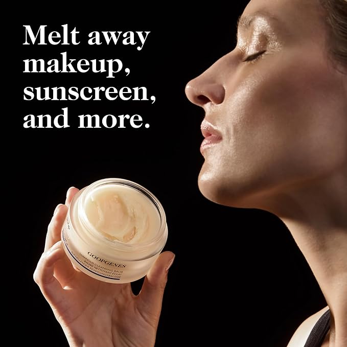 goop Beauty Cleansing Balm | Makeup Remover & Facial Cleanser for Sensitive Skin | Saffron Extract, Vitamin E, & Biofermented Cleansing Microspheres | Removes Dirt, Pollution, & Sunscreen | 3.4 fl oz-FemmiqueWomen