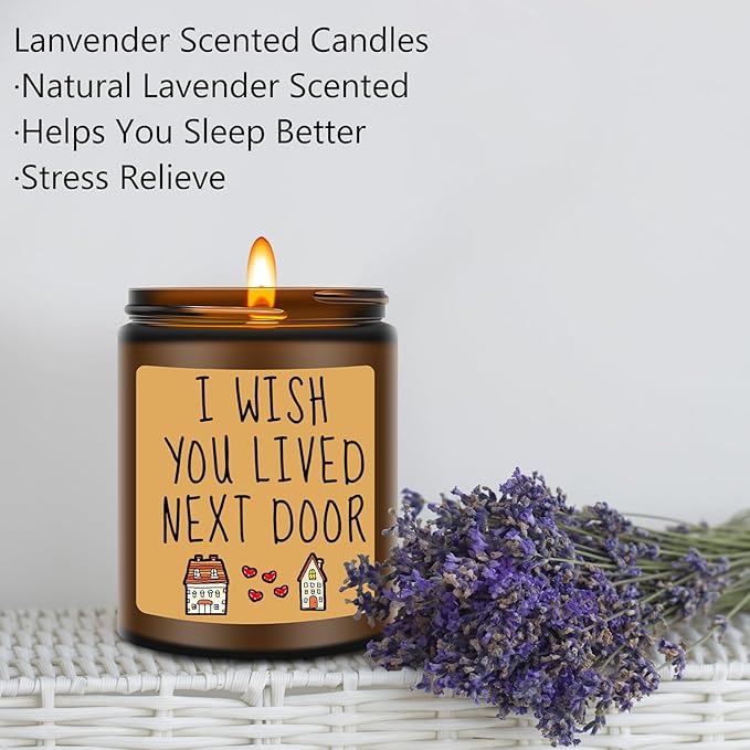 Birthday Gifts for Women, Unique Gifts for Women, Best Friend, BFF, Mom, Sister Gift for Sisters, Funny Anniversary Christmas Valentines Gift for Her - Lavender Scented Candles
