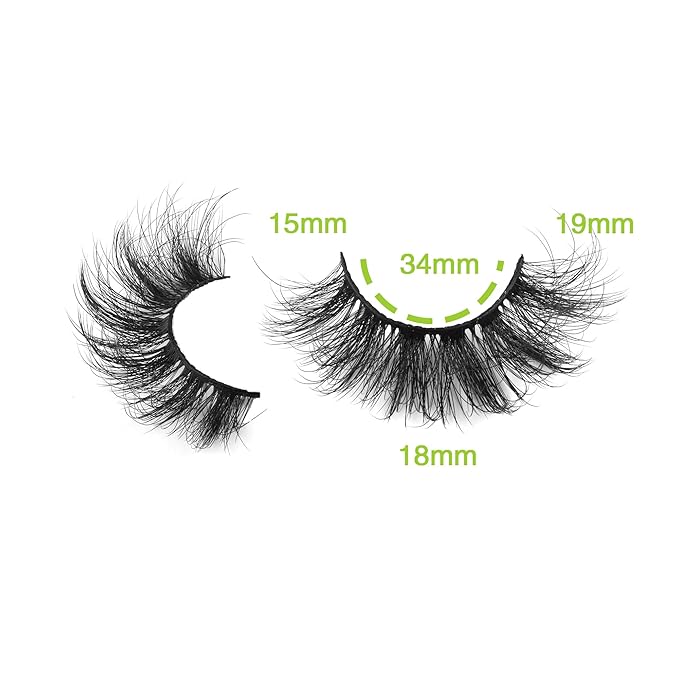 FANXITON Mink Lashes False Eyelashes Dramatic Full Mink Lashes Wispy 19 MM Natural Look 3D Fake Eyelashes 10 Pairs Pack-FemmiqueWomen
