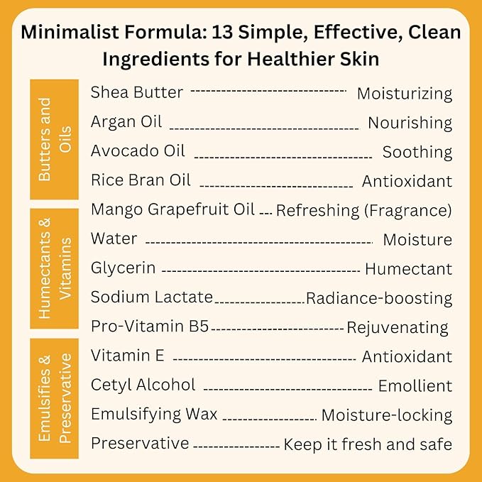 RaGaNaturals Natural Mango Shea Butter Lotion - Tropical Lotion with Vitamin E, B5, Argan & Avocado Oil - Refreshing, Hydrating & Nourishing Moisturizer - Vegan, Cruelty-Free & Paraben Free - 8 Oz-FemmiqueWomen