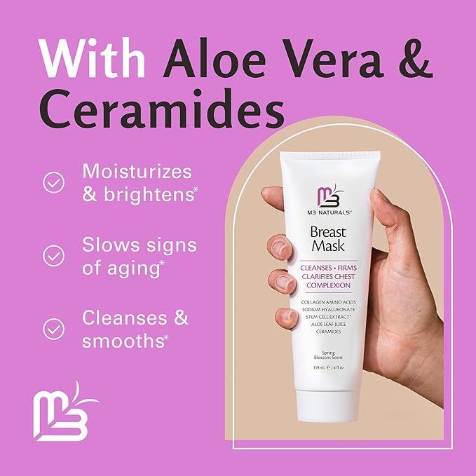 Moisturizing Breast Enhancement Cream for Women - Breast Firming and Lifting Cream with Collagen and Ceramides - Clarifying Neck and Breast Enhancer Cream for Wrinkles and Dry Skin-FemmiqueWomen