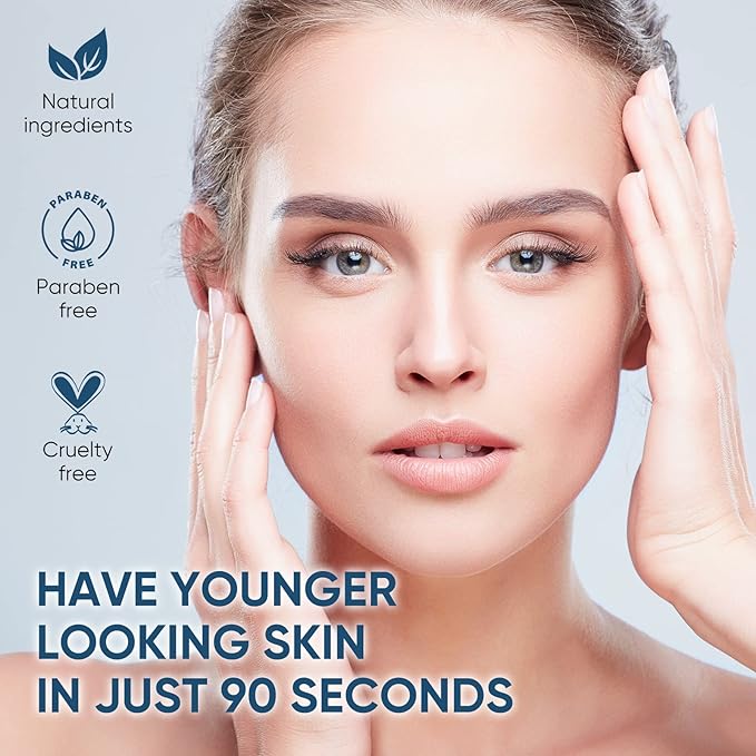 Instant Face Lift Cream, Temporary Skin Tightening Cream with Hyaluronic Acid, Visibly Firming Loose Sagging Skin for Face and Neck in 2 Minutes, Smooth Fine Lines and Wrinkle-FemmiqueWomen