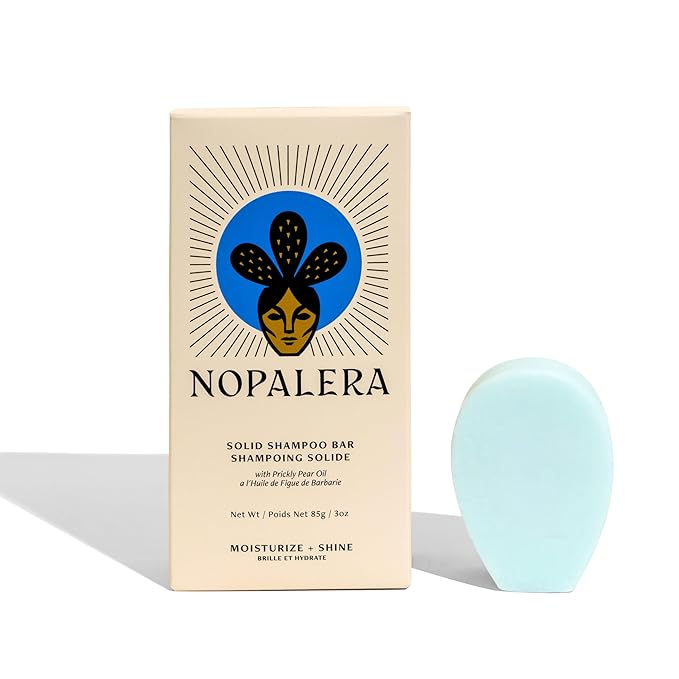 Nopalera Shampoo Bar - Moisturize and Shine, For Dry or Curly Hair, Color Safe, Paraben Free, Silicone & Sulfate Free, Made With Prickly Pear Oil (3.65 oz)-FemmiqueWomen