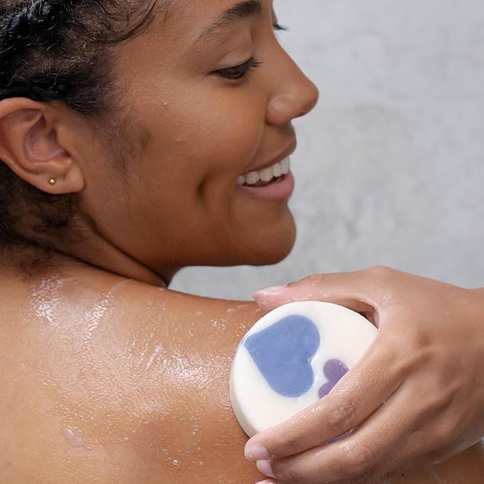 ANIHANA Handcrafted Natural Soap with Coconut Oil, Gentle Cleansing, Paraben Free, Refreshing Lavender Love Scent, 4.23 oz-FemmiqueWomen