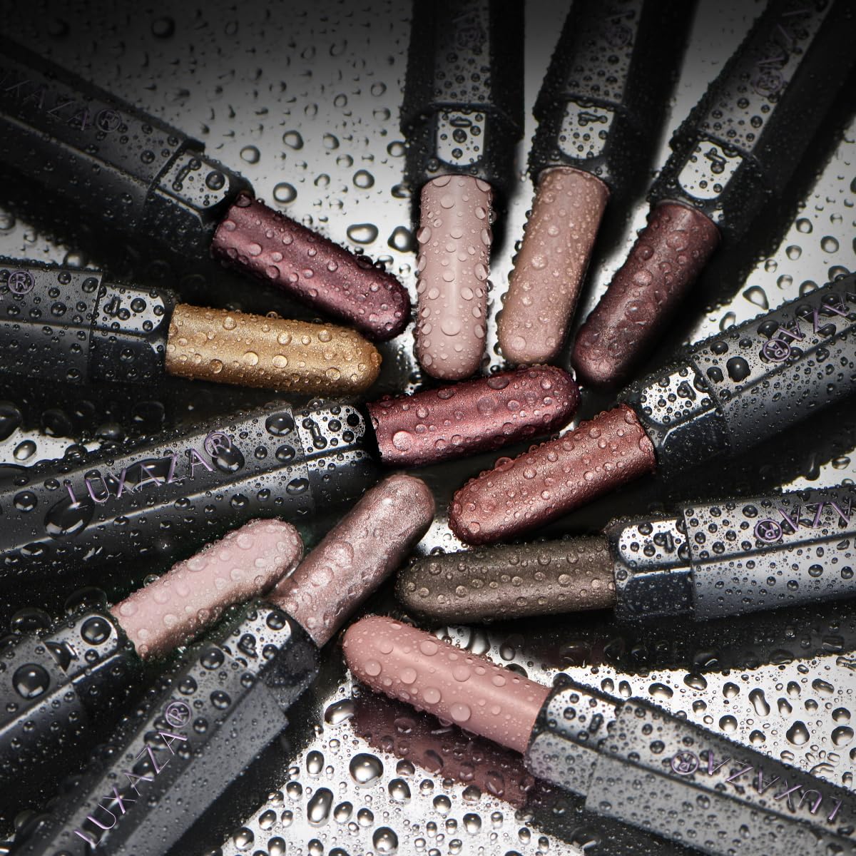 10PCS Eyeshadow Stick,Shimmer And Matte Brown Metallic Cream Eyeshadow Pencil Crayon with Smudge-proof & Waterproof,Eye Brightener Stick, Ideal Gift for Women - Espresso-FemmiqueWomen