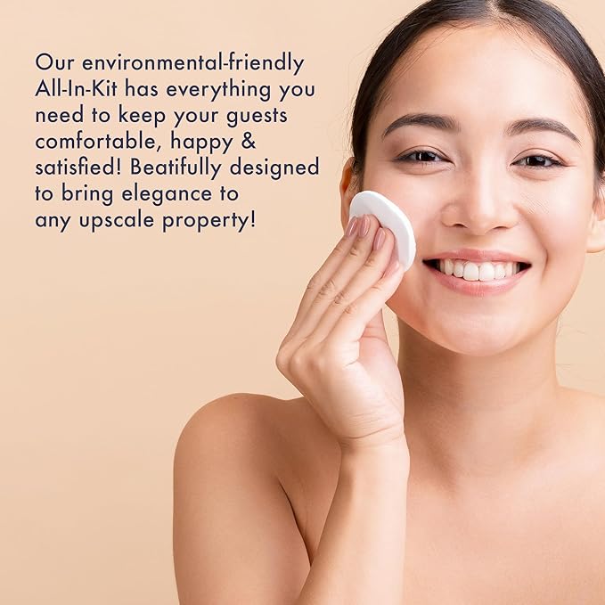 1-Shoppe All-in-Kit | Personal Care Kit Frosted Sachet Wrap | Hotels and Vacation Rentals | (Case of 50)-FemmiqueWomen